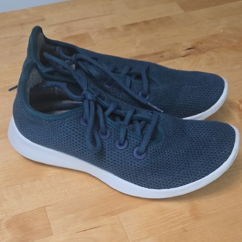 Allbirds Women's Sneakers in Dark Teal and White